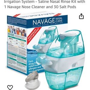 Brand new Navage System with 30 salt pods.  Seal never broken